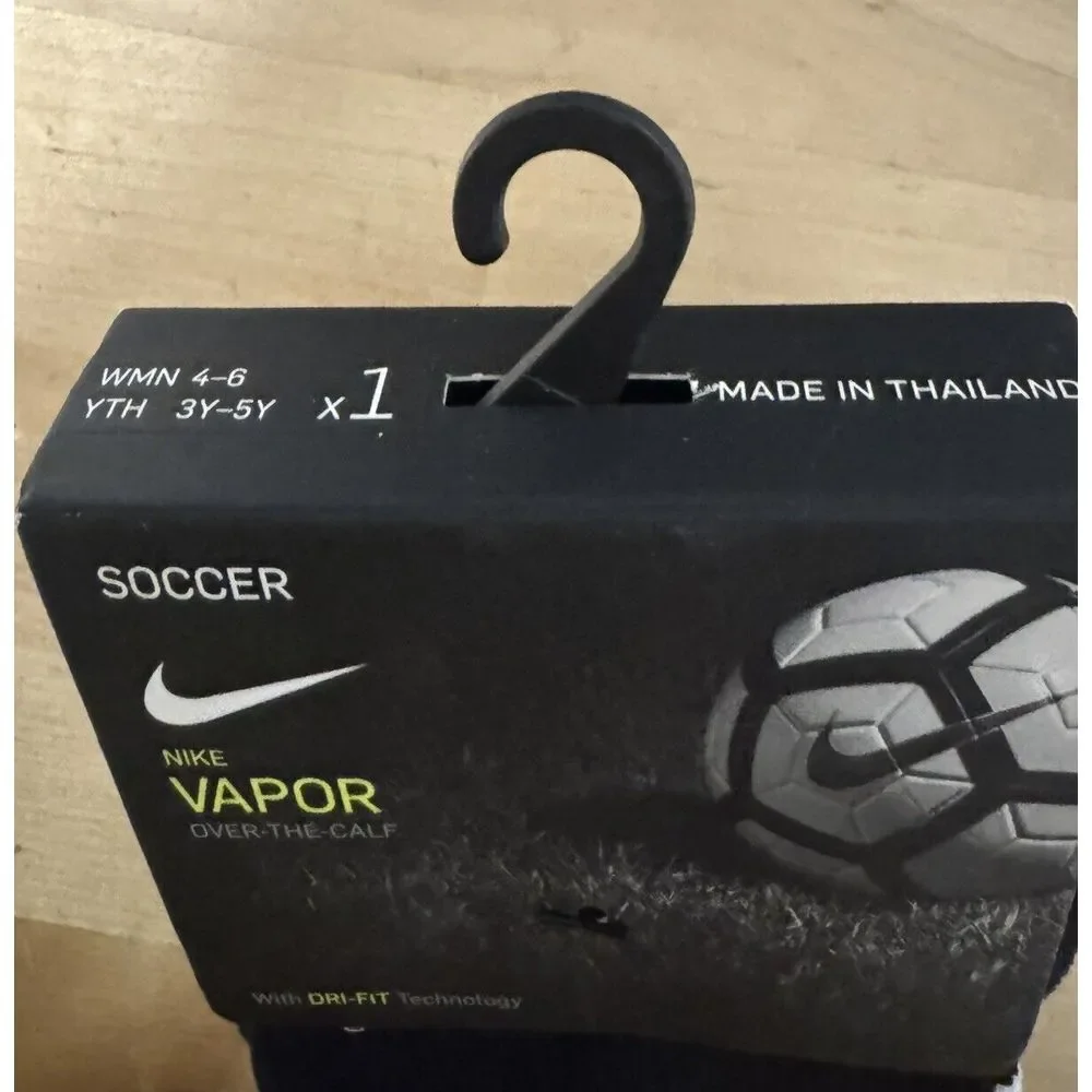 Nike‎ Vapor Dri-Fit Football Over the Calf Black Socks Women 4-6 Youth 3-5